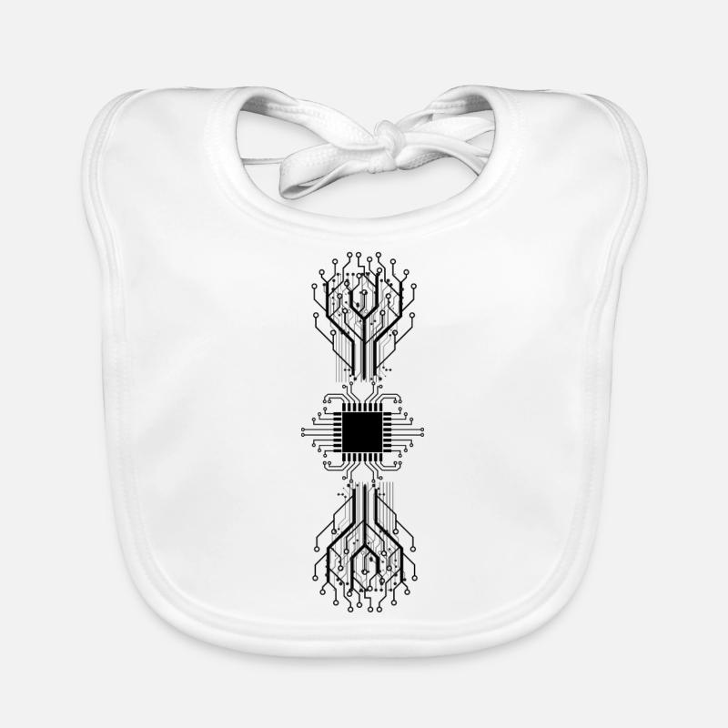 electrician electrical electronics occupation voltage CPU Organic Baby Bibs