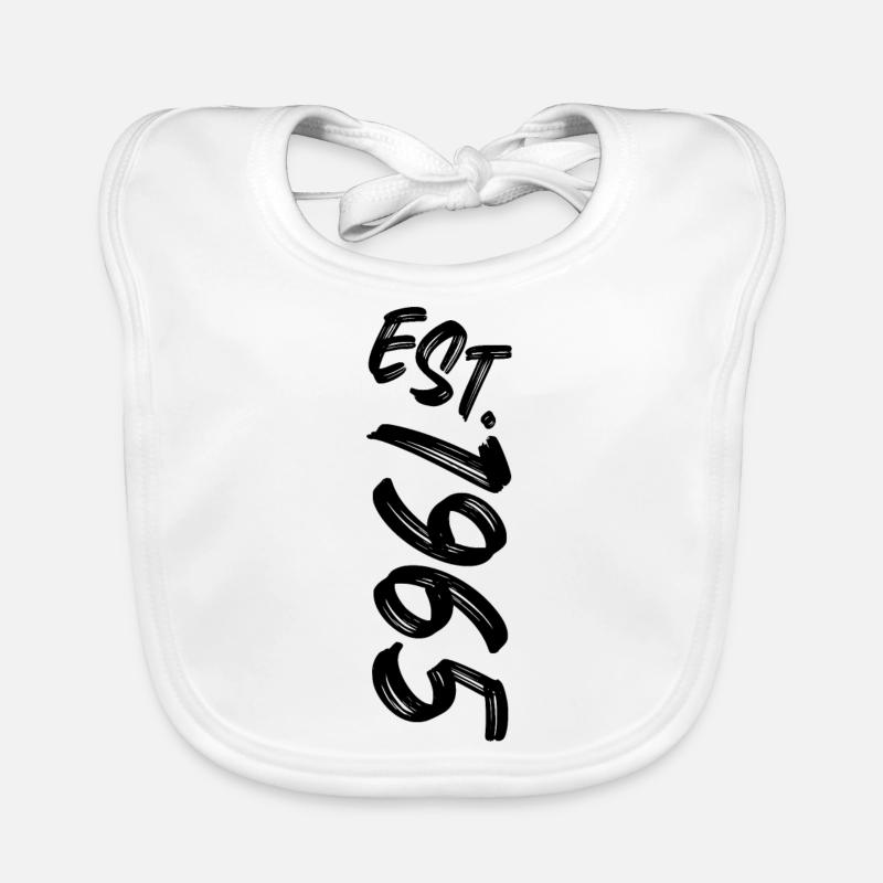 Est. 1965 - Established 1965 - Geburtstag Geschenk Baby Bio-Lätzchen