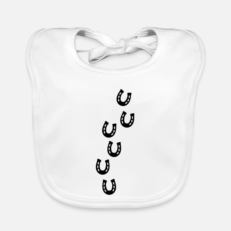Horseshoe Track Organic Baby Bibs