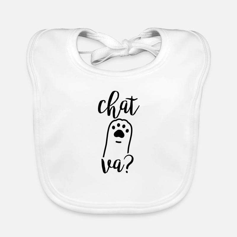 Chat va ? Bavoir bio Bébé