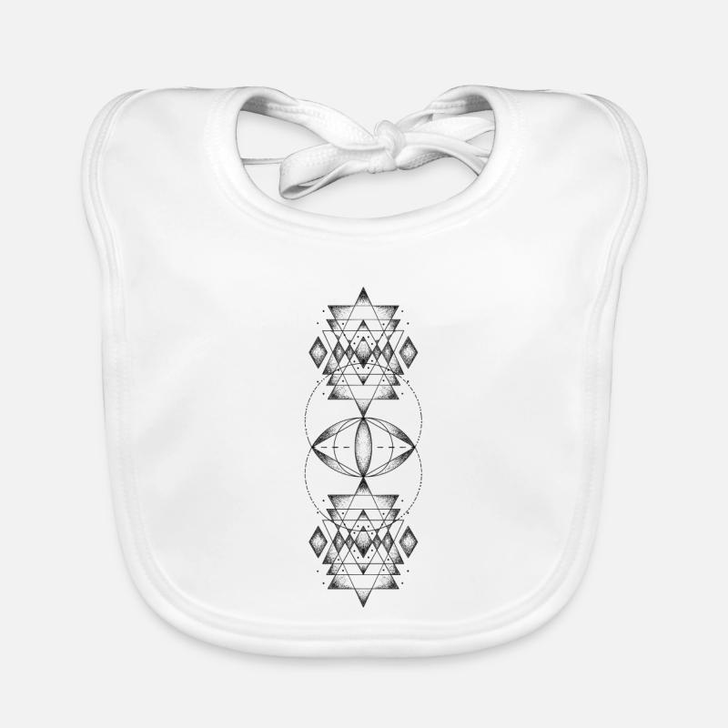 Sacred geometry Organic Baby Bibs