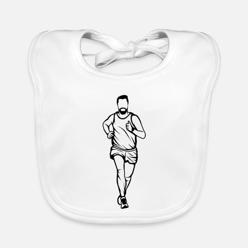 Joggeur drôle Bavoir bio Bébé