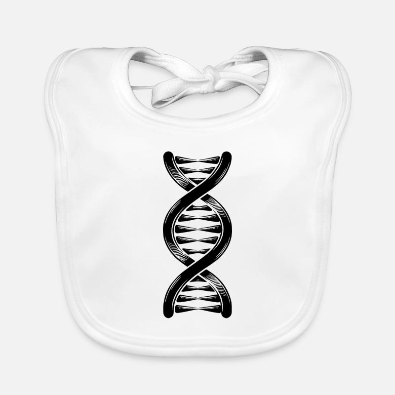 Double hélice brin d’ADN avec liaisons hydrogène Bavoir bio Bébé