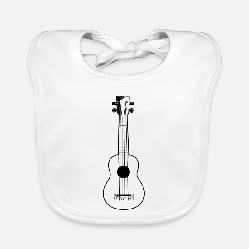 Dessin de ukulélé Bavoir bio Bébé