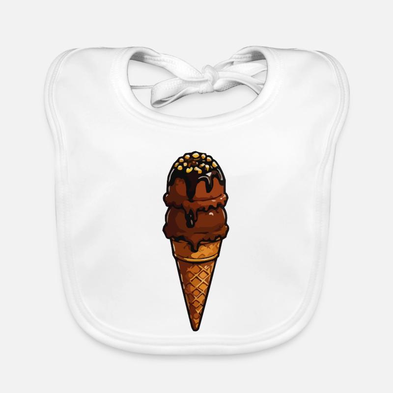 Schoko Eistütenzauber Organic Baby Bibs