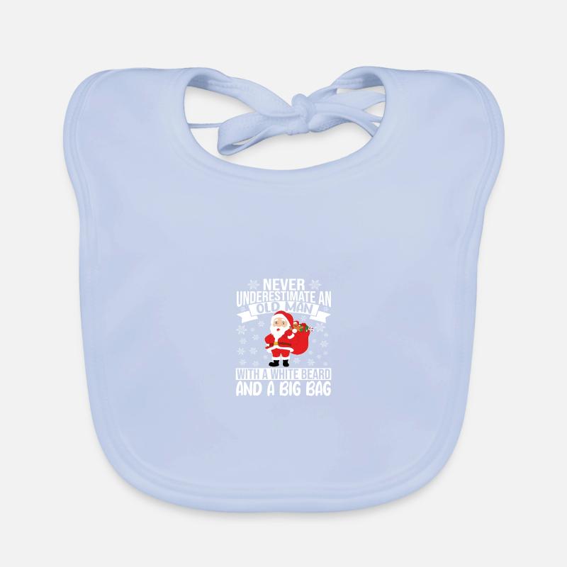 Never underestimate an old Man with a white Beard Baby Bio-Lätzchen