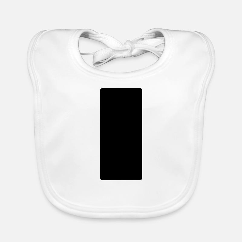 Le cinquième élément sous forme de rectangle noir Bavoir bio Bébé