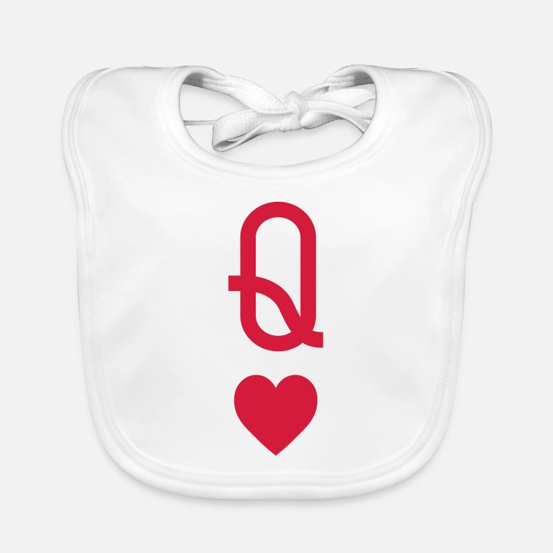 Dame Herz Baby Bio-Lätzchen