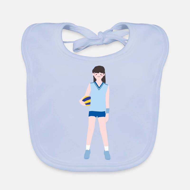 Joueuse de volley-ball3 Bavoir bio Bébé