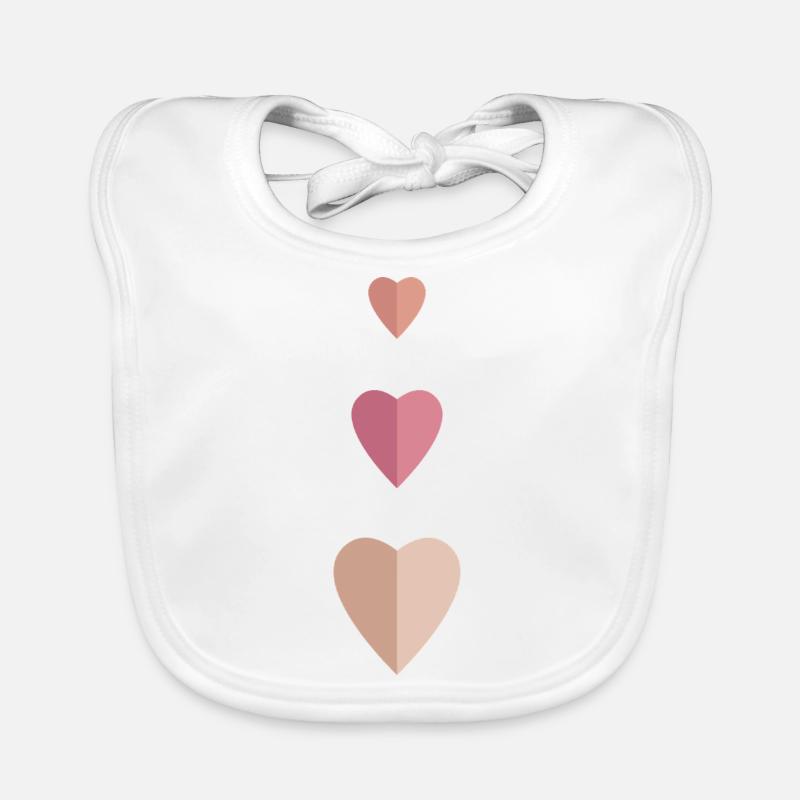 3 Coeurs Bavoir bio Bébé