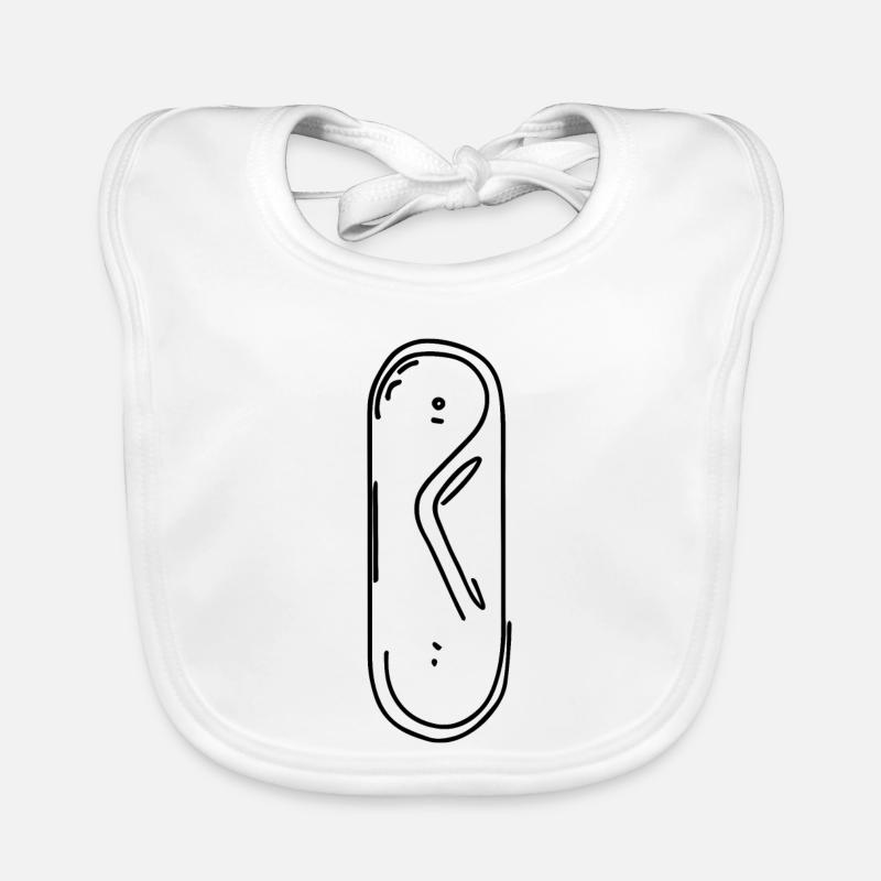 Snowboard Baby Bio-Lätzchen