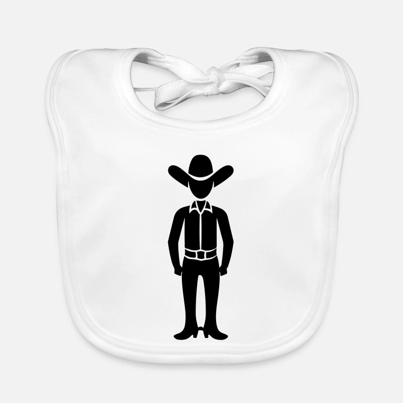 Cow-boy Bavoir bio Bébé