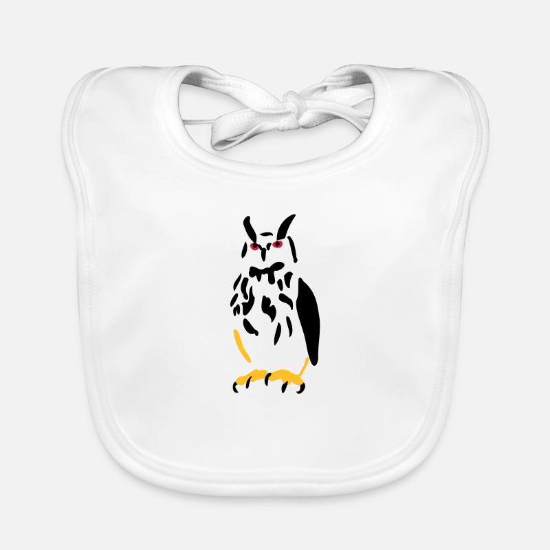 Eagle owl Organic Baby Bibs