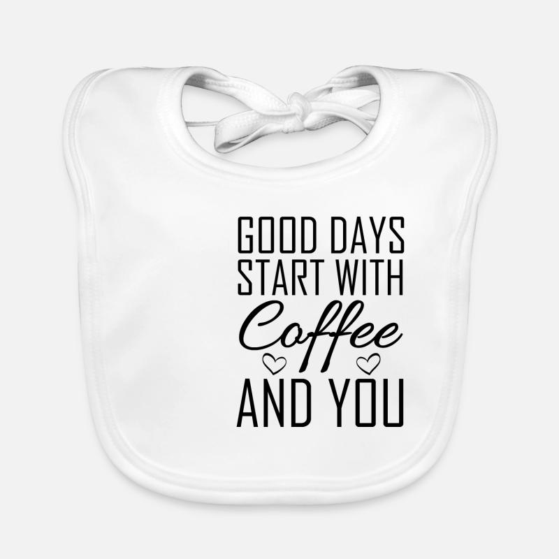 Good Days Start Kaffee Und Du Geschenkidee Baby Bio-Lätzchen