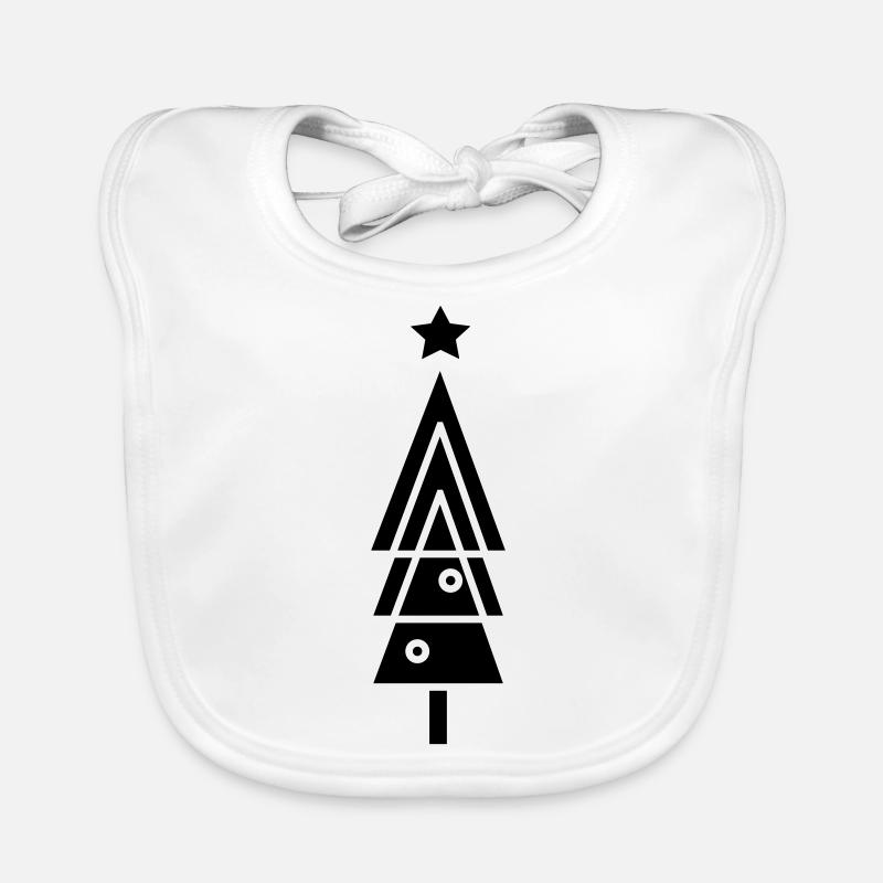 Sapin de Noël simple c1 Bavoir bio Bébé