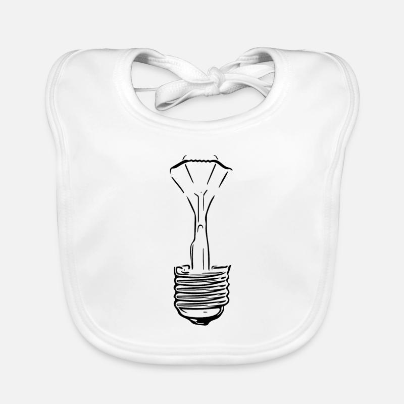 Lampe avec ampoule en verre défectueuse Bavoir bio Bébé