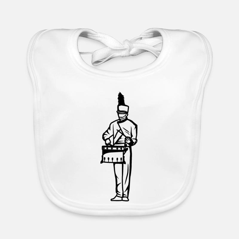 Garçon batteur Bavoir bio Bébé