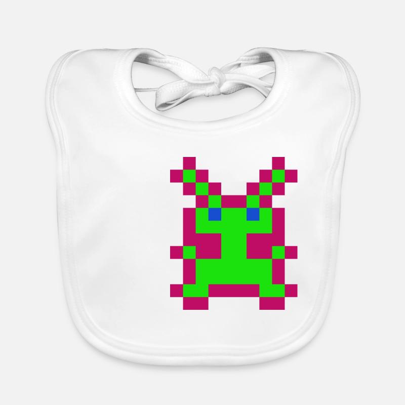 Retrogaming Alien Organic Baby Bibs