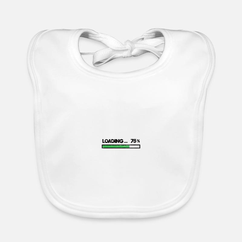 Loading Waiting Charging Proverb Proverbs Gift Organic Baby Bibs