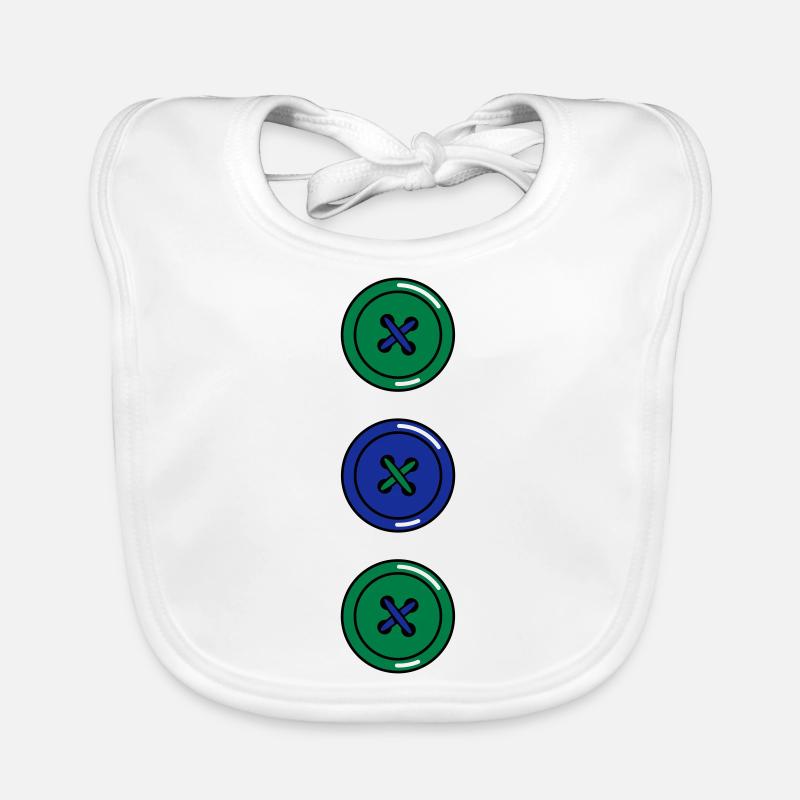 Buttons Organic Baby Bibs