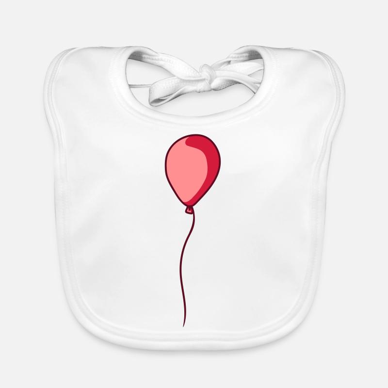 Glittering floating balloon Organic Baby Bibs