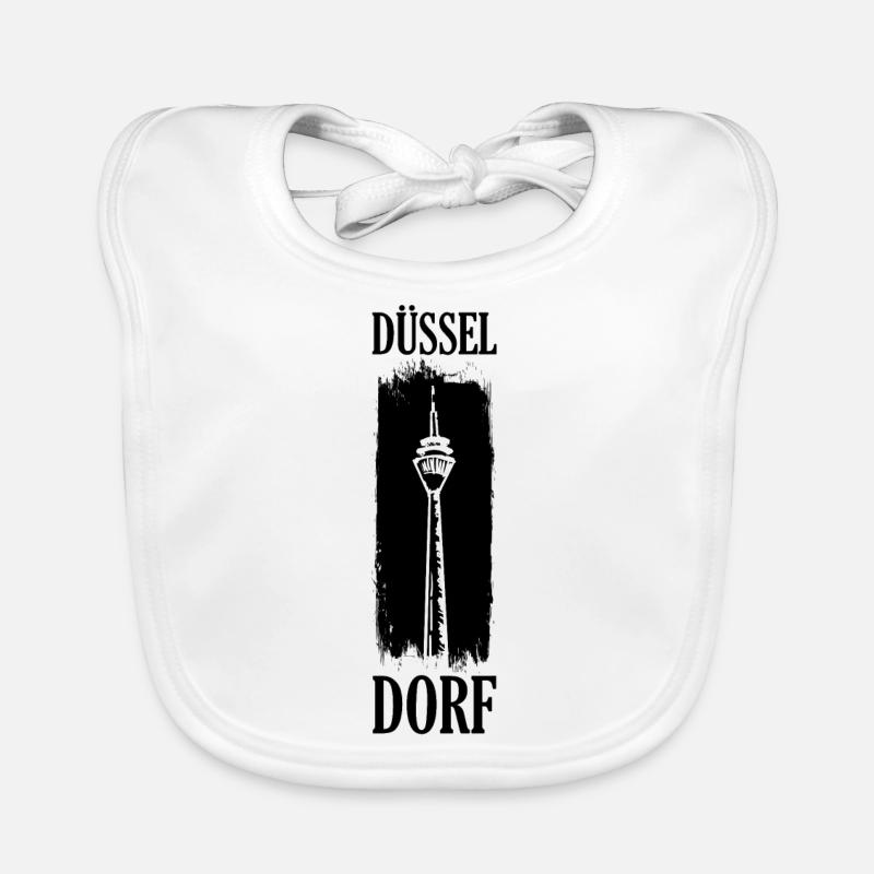 Düsseldorf TV Tower Skyline Germany Germany Organic Baby Bibs