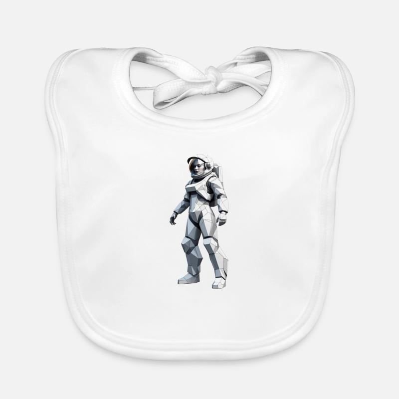 Astronaut - Profession Design Sticker Organic Baby Bibs