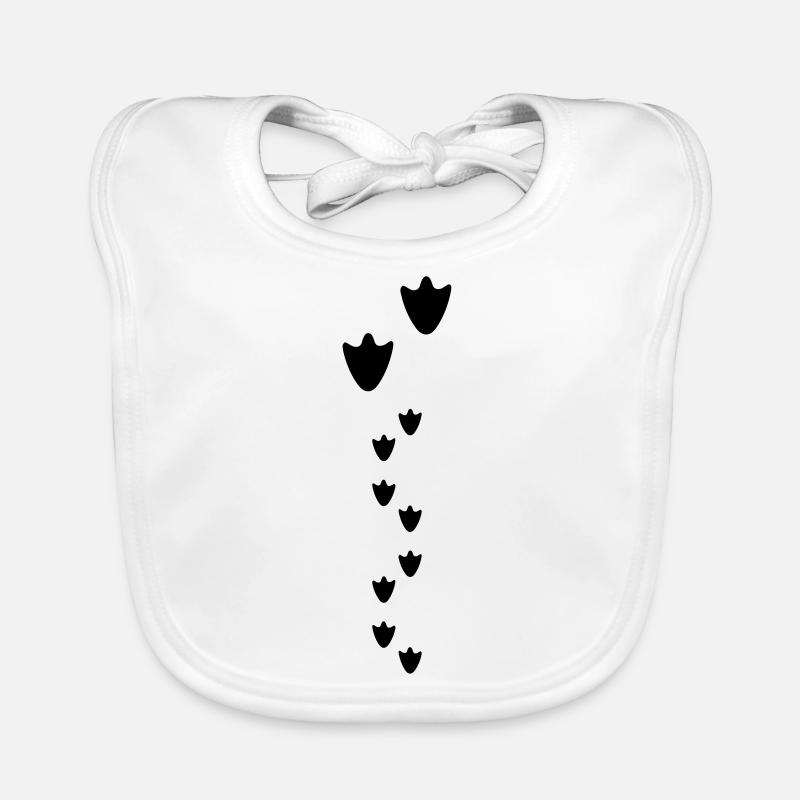 duck prints, Empreinte canard Bavoir bio Bébé