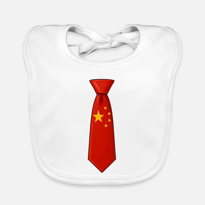China-Krawatte – Flaggendesign Baby Bio-Lätzchen