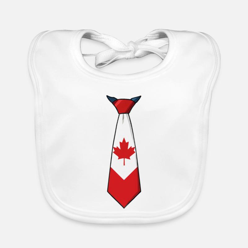 Canada Tie – Flaggendesign Baby Bio-Lätzchen