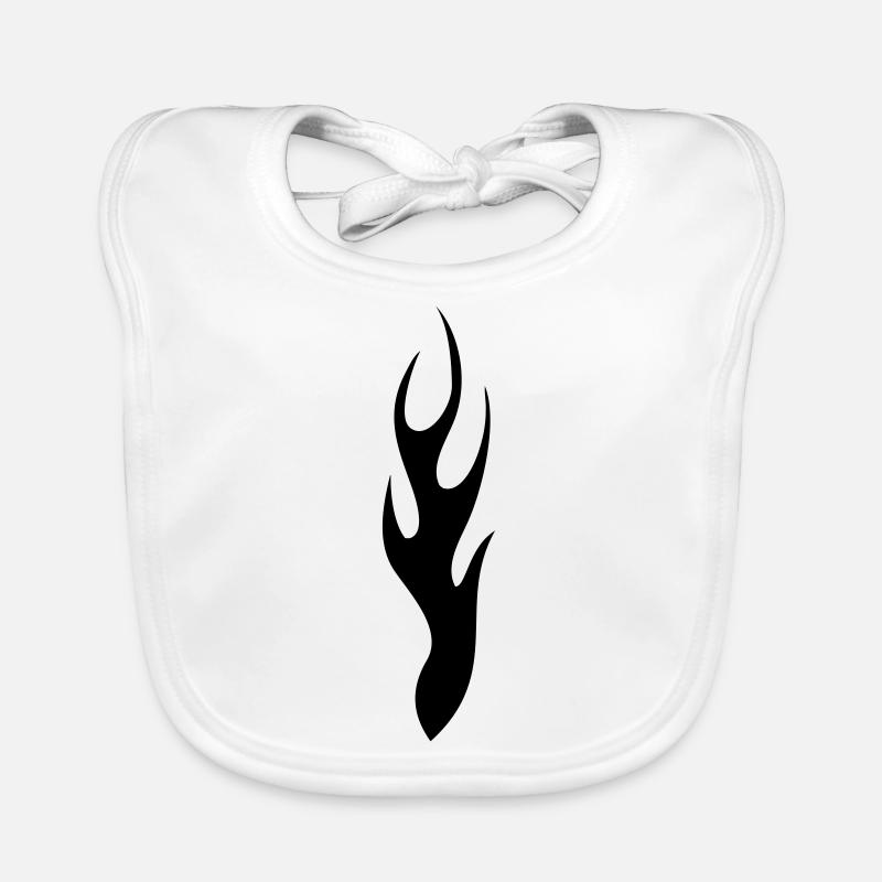 tribal flame Baby Bio-Lätzchen