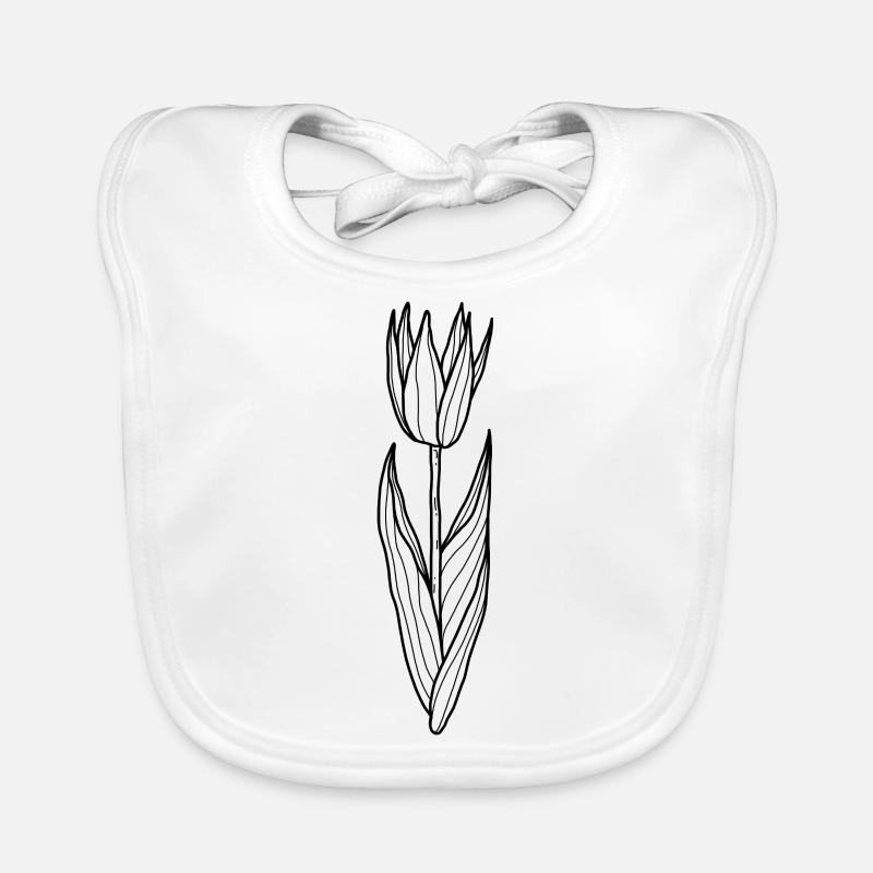Flower Tulip Organic Baby Bibs