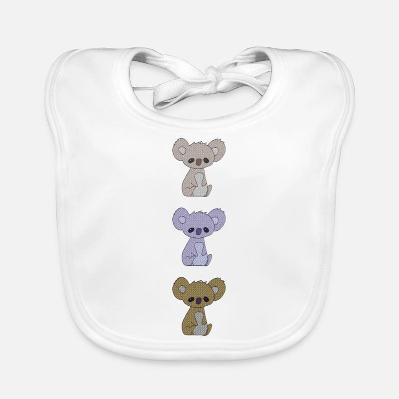 Koala triple Organic Baby Bibs