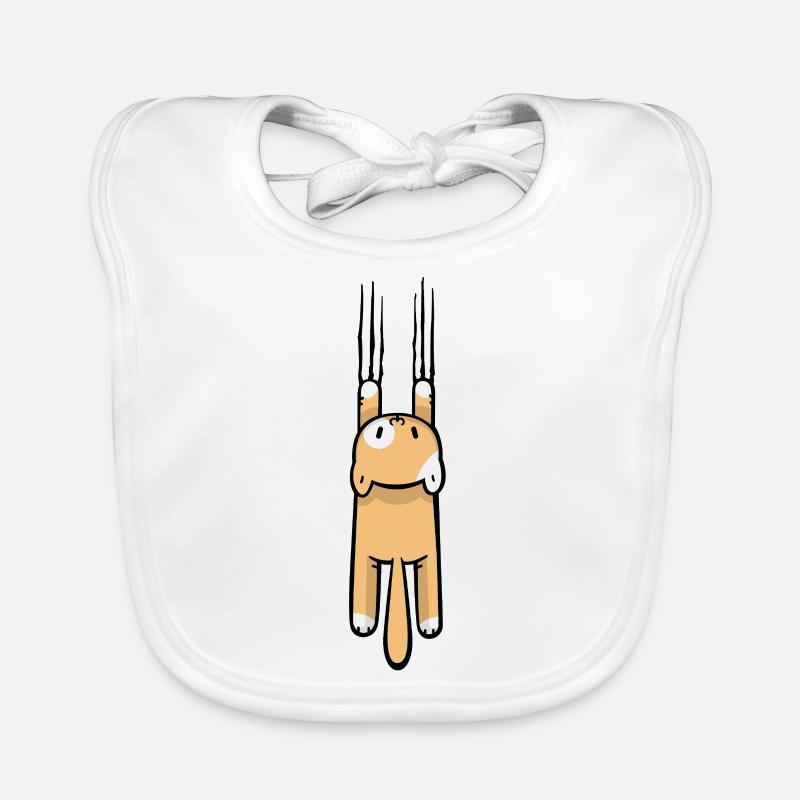 Scratching cat Organic Baby Bibs