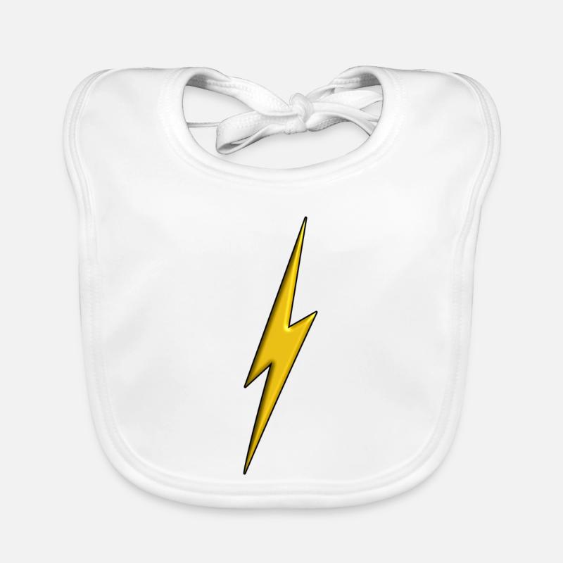 Eclair Jaune 3d Bavoir bio Bébé