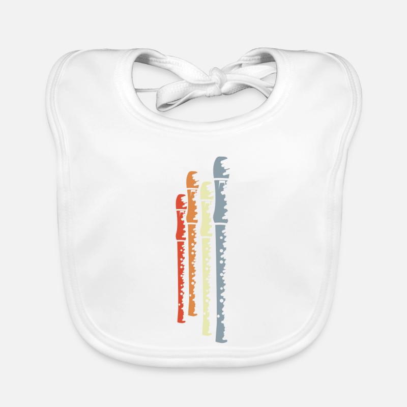 Flûtes rétro Bavoir bio Bébé