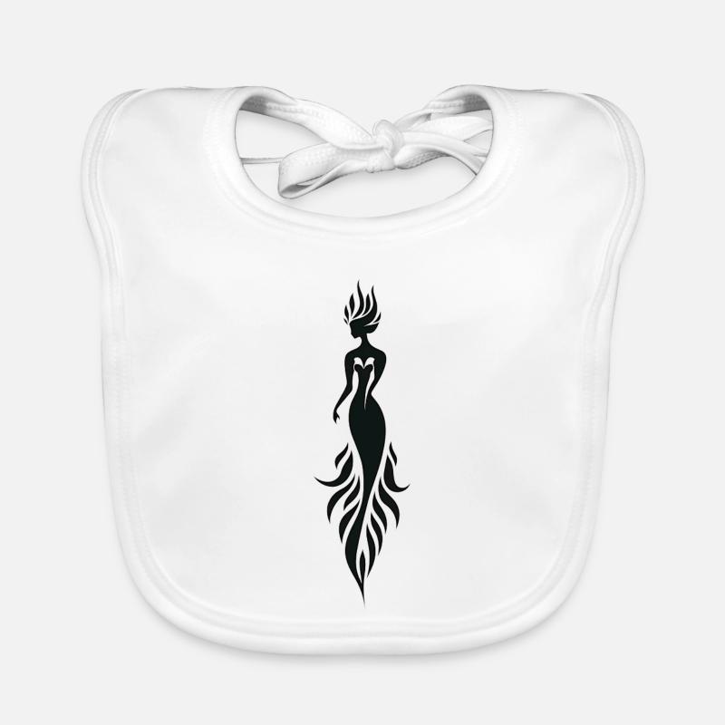 Sirène de feu mystique Bavoir bio Bébé