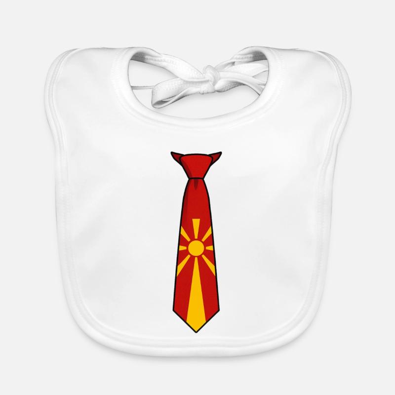 Cravate Macédoine – Conception du drapeau Bavoir bio Bébé