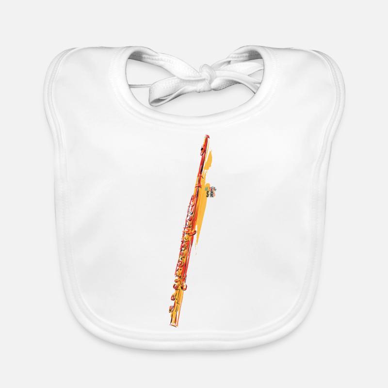 Querflöte Baby Bio-Lätzchen