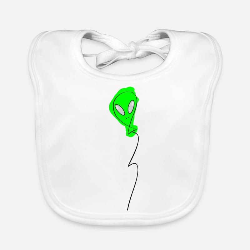 Außerirdischer Baby Bio-Lätzchen