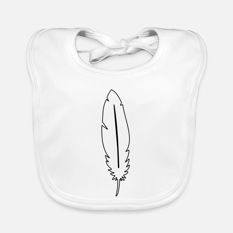 Feder Leichtigkeit Symbol Baby Bio-Lätzchen