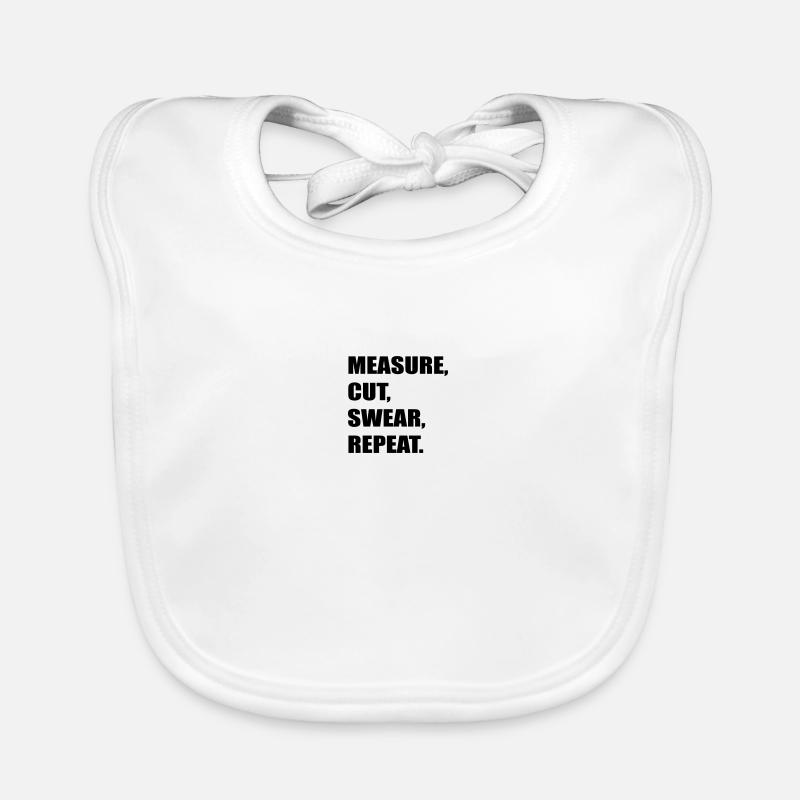 measure cut swear Organic Baby Bibs