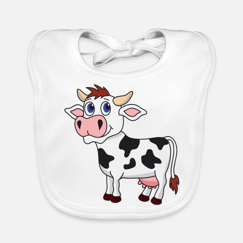Vache drôle mignonne et cool Bavoir bio Bébé
