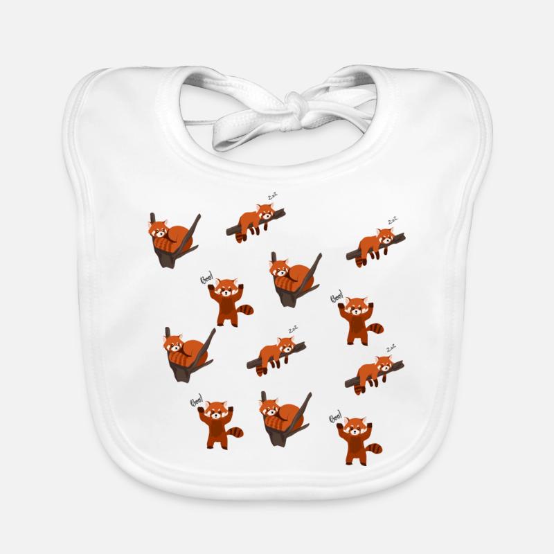 Roter Panda Baby Bio-Lätzchen