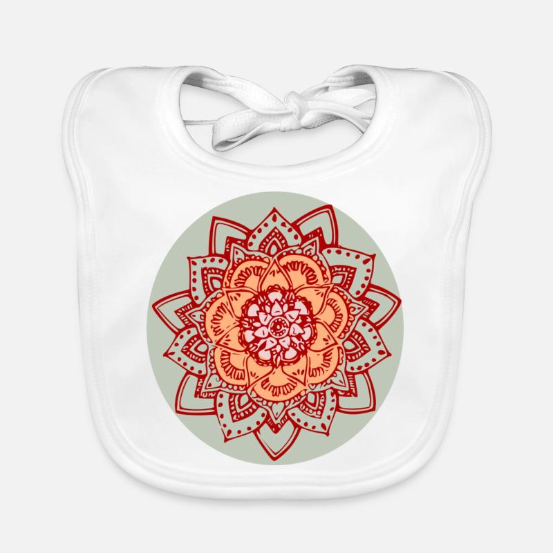 COLOR MANDALA Organic Baby Bibs