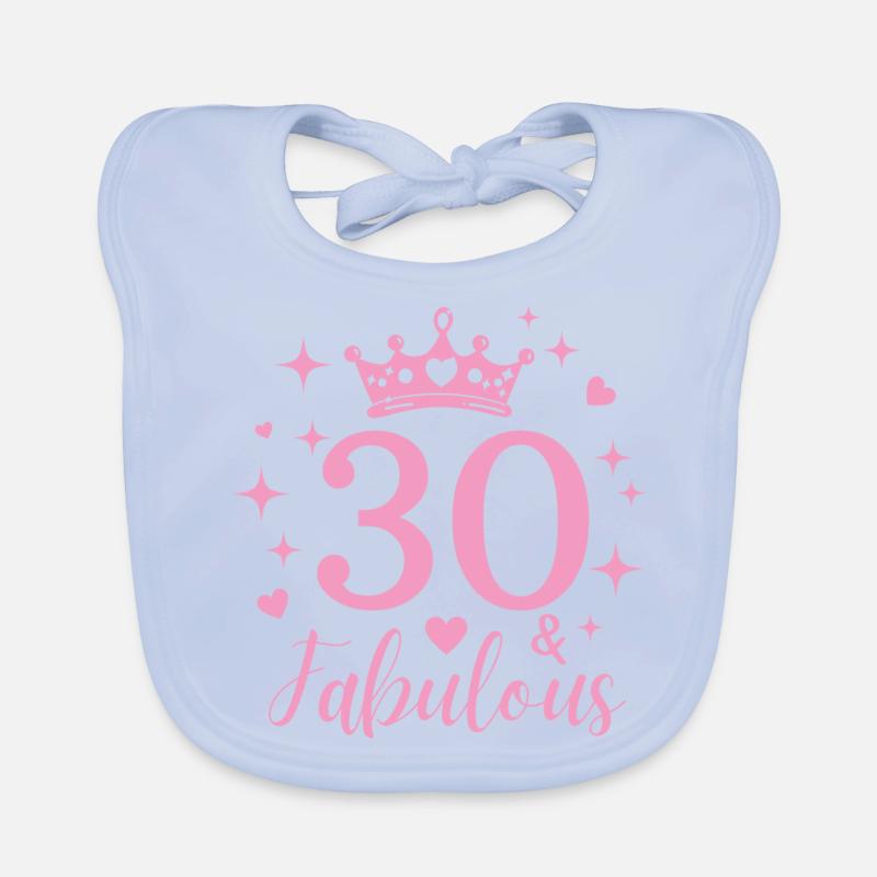 Fabelhafte 30. 30. Geburtstag Baby Bio-Lätzchen