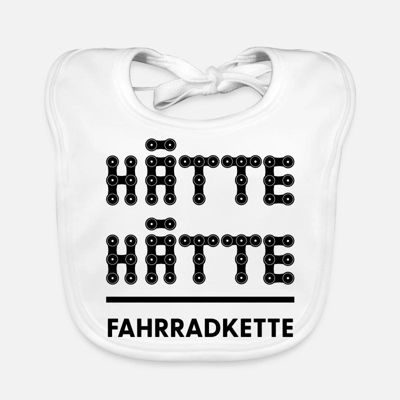 Hätte hätte Fahrrad Kette Baby Bio-Lätzchen