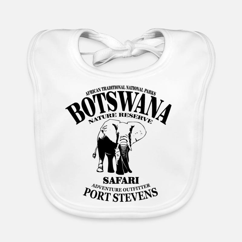 Botswana - Elefant Baby Bio-Lätzchen