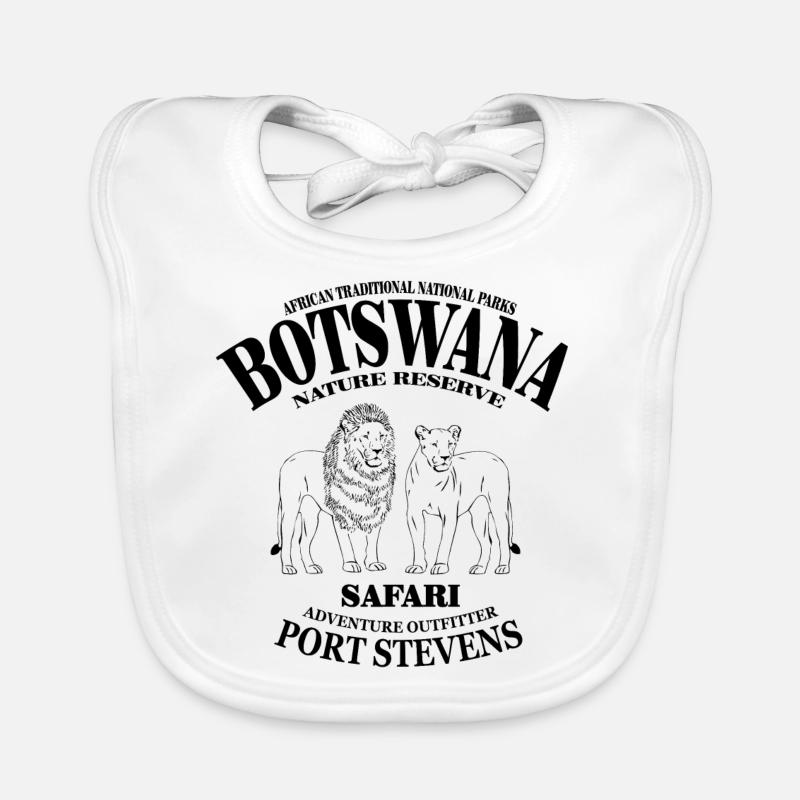 Botswana - Löwe Baby Bio-Lätzchen