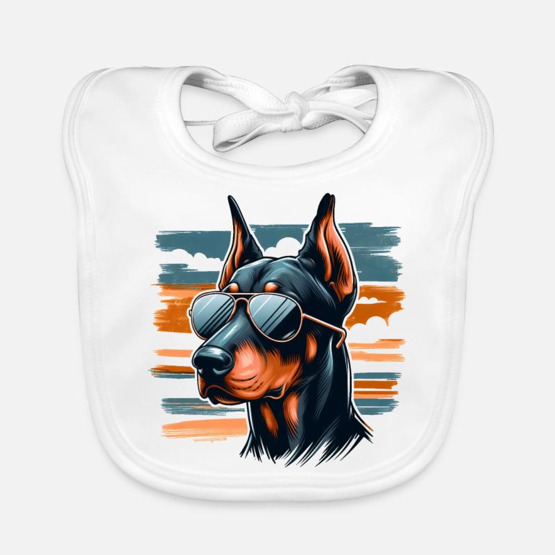 Dobermann Der Leibwächter Baby Bio-Lätzchen